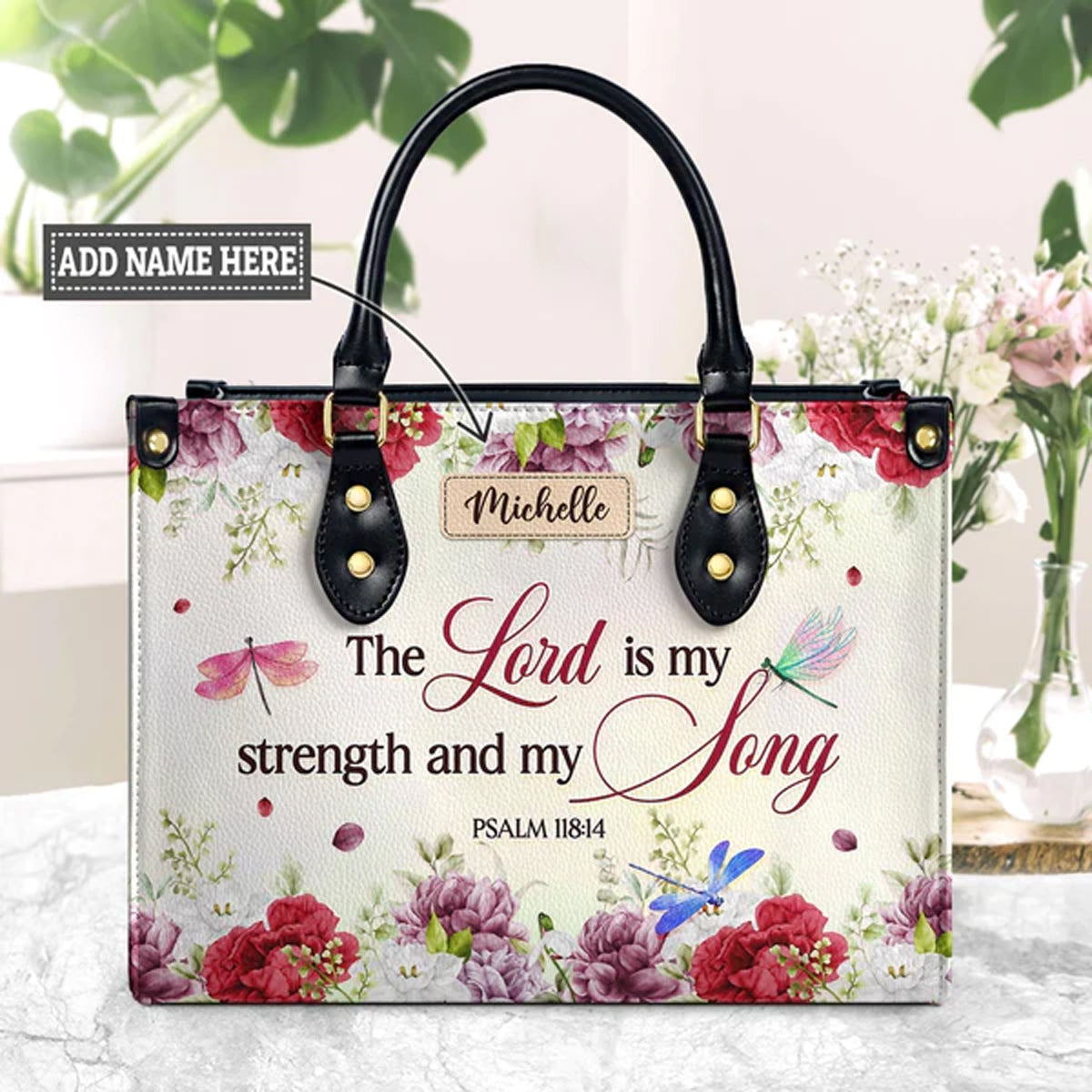Christianart Designer Handbags, The Lord Is My Strength And My