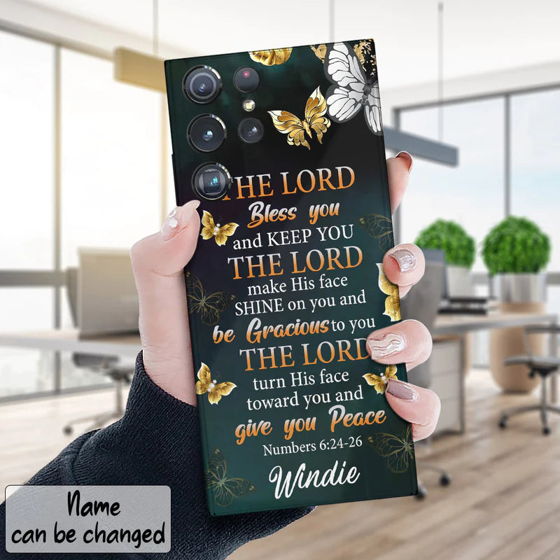 Christianartbag Phone Case, The Lord Bless You, Personalized Phone Case, Christian Phone Case, Jesus Phone Case, Bible Verse Phone Case. - Christian Art Bag