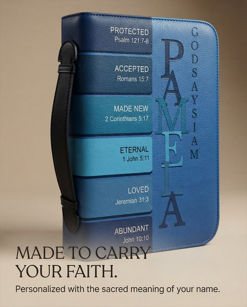 CHRISTIANARTBAG Bible Cover - Uncover the sacred meaning of your name - Personalized Bible Cover, CABBBCV02030624.