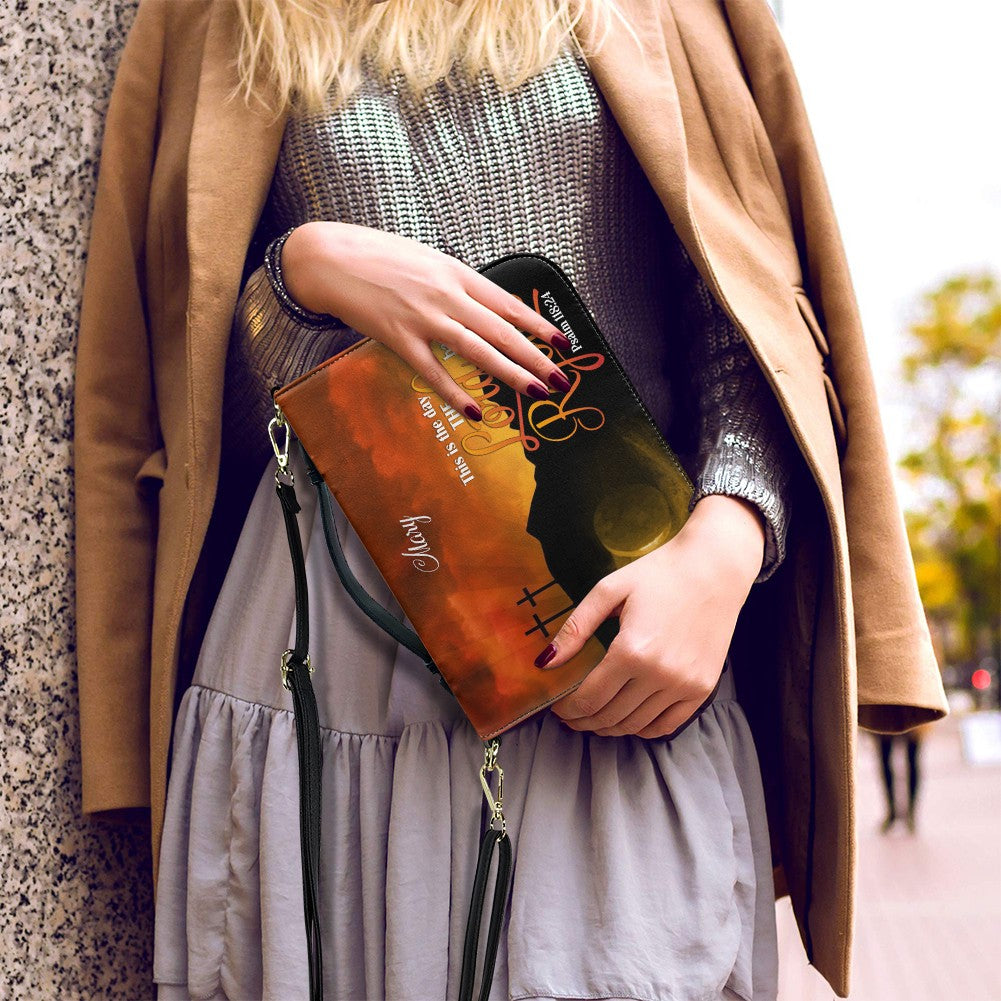 Personalized Bible Cover – This is the day the Lord has made let us rejoice, Psalm 118:24 | Christian Gift for Men & Women | Custom Name Option | CHRISTIANARTBAG