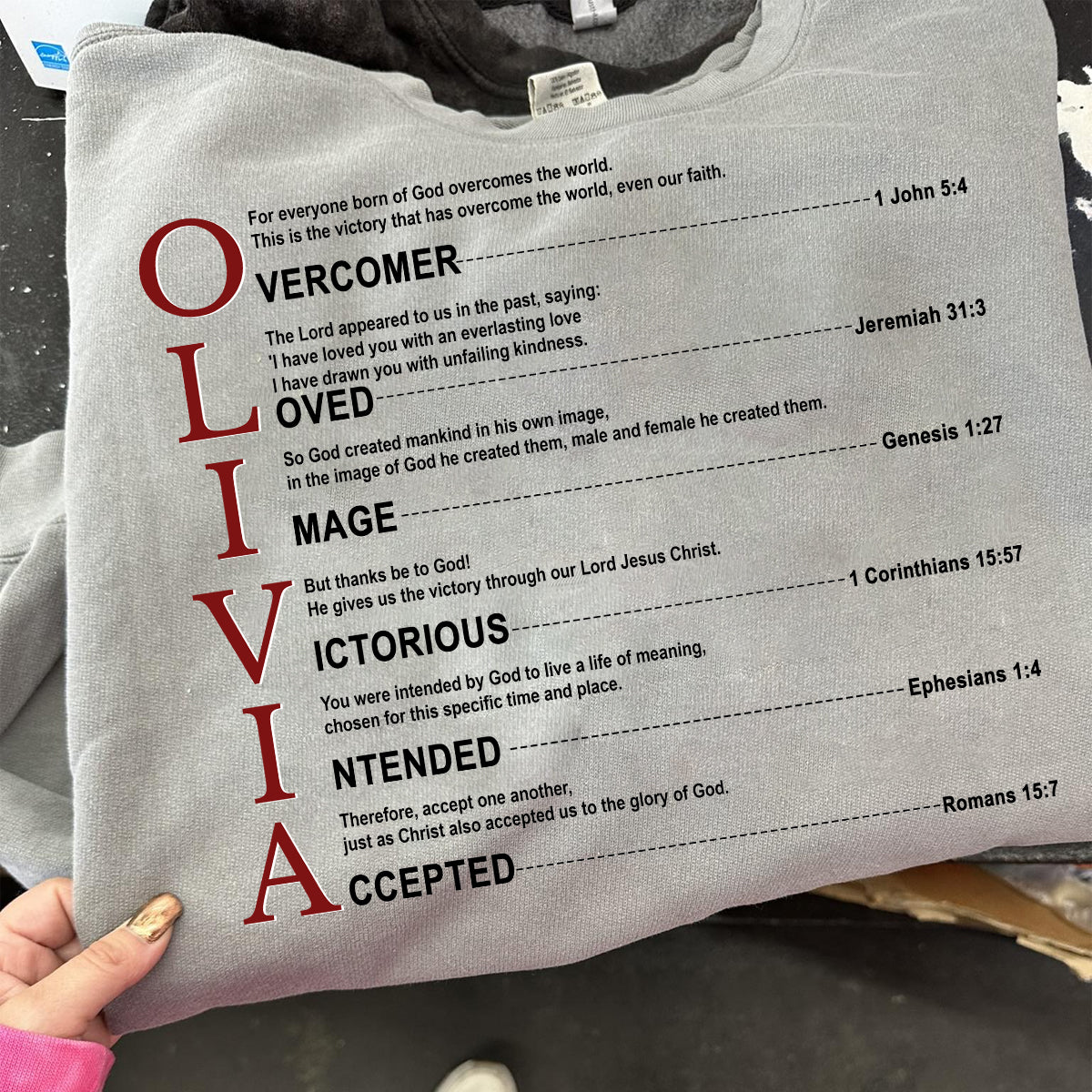 Personalized Christian T-Shirt with Name & Bible Verse | Uncover the sacred meaning of your name