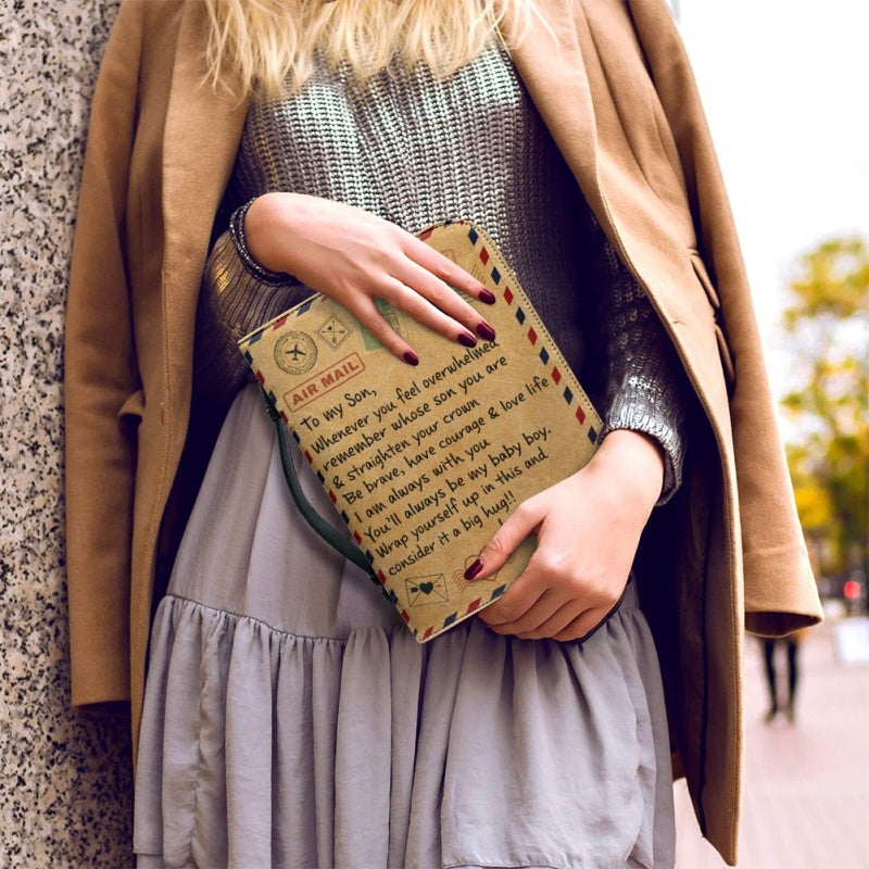 Christianartbag Bible Cover, To My Son From Mom Bible Cover, Personalized Bible Cover, Art Design Bible Cover, Christian Gifts, CAB27071223. - Christian Art Bag