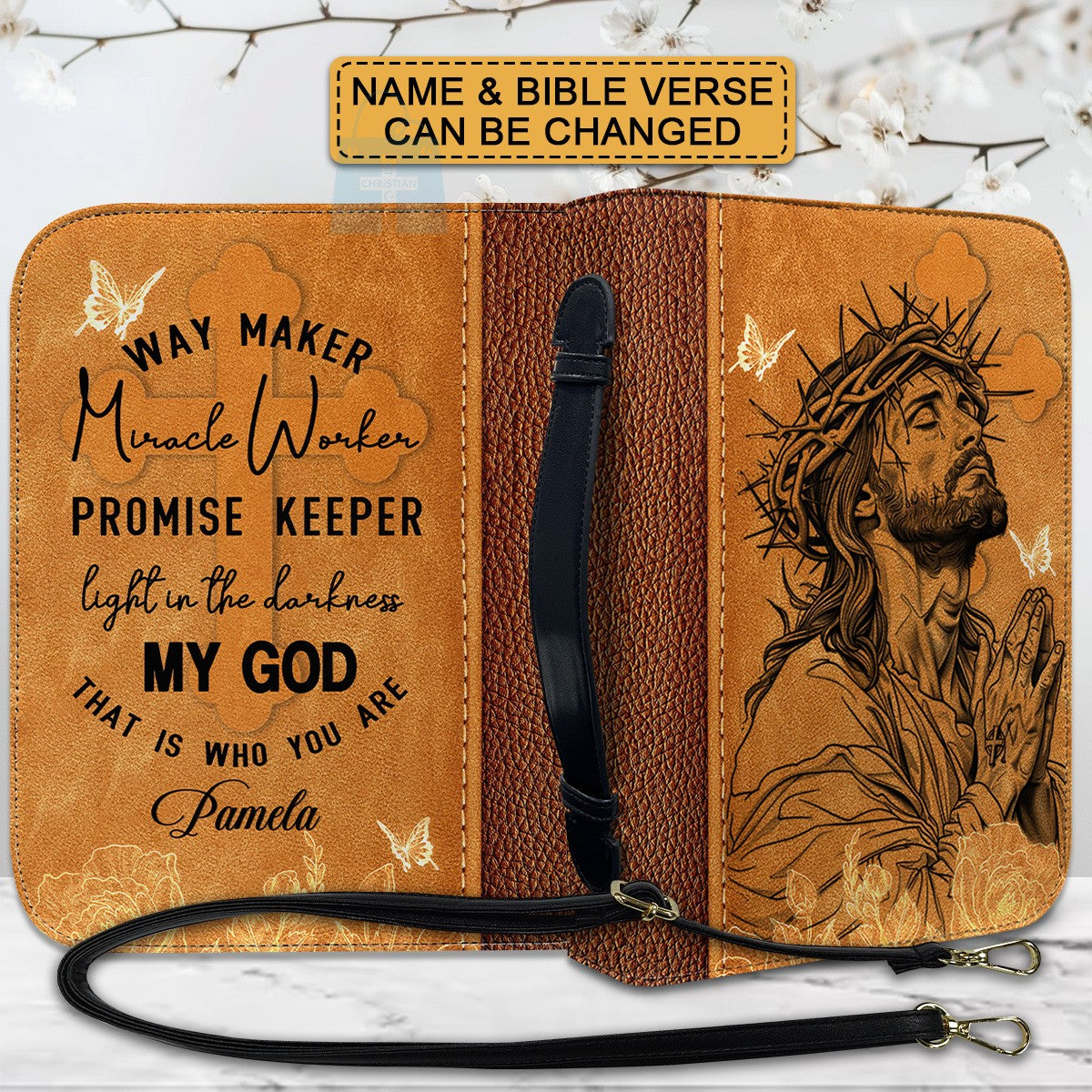 CHRISTIANARTBAG Bible Cover - God’s Plans will always be Greater - Custom Name and Bible Verse - Personalized Bible Cover, CABBBCV014925