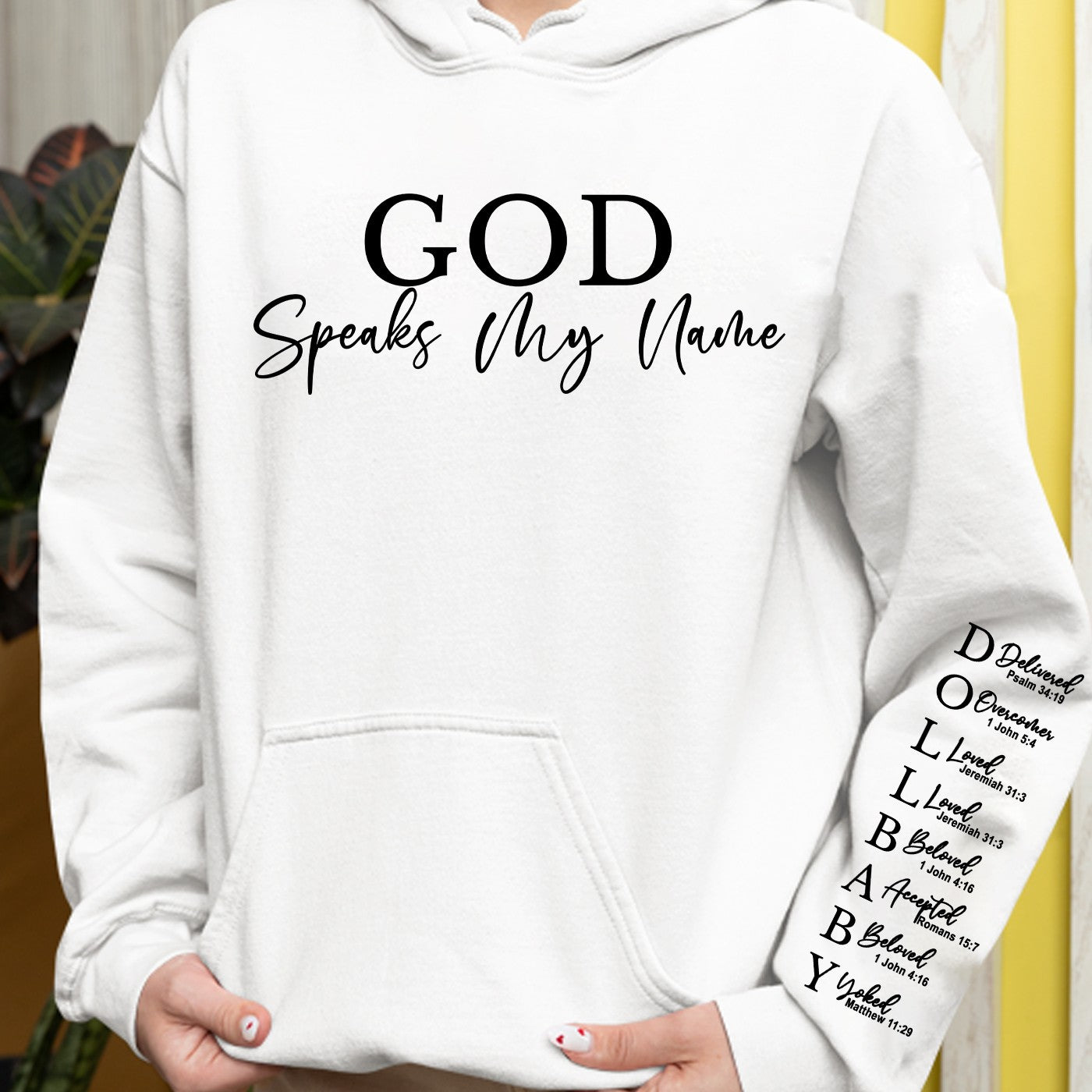 CHRISTIANARTBAG Personalized Sweatshirt for Kids : Uncover the sacred meaning of your name - GOD Says I Am - Personalized T-Shirt - CAB01010324
