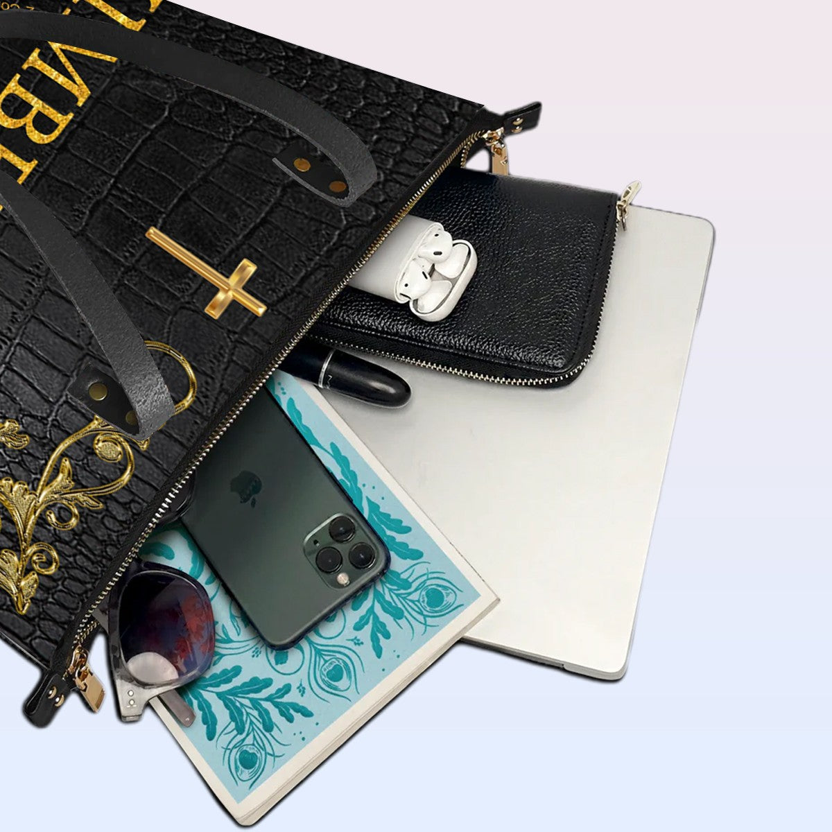 Uncover the sacred meaning of your name | CHRISTIANARTBAG Leather TOTE Bag