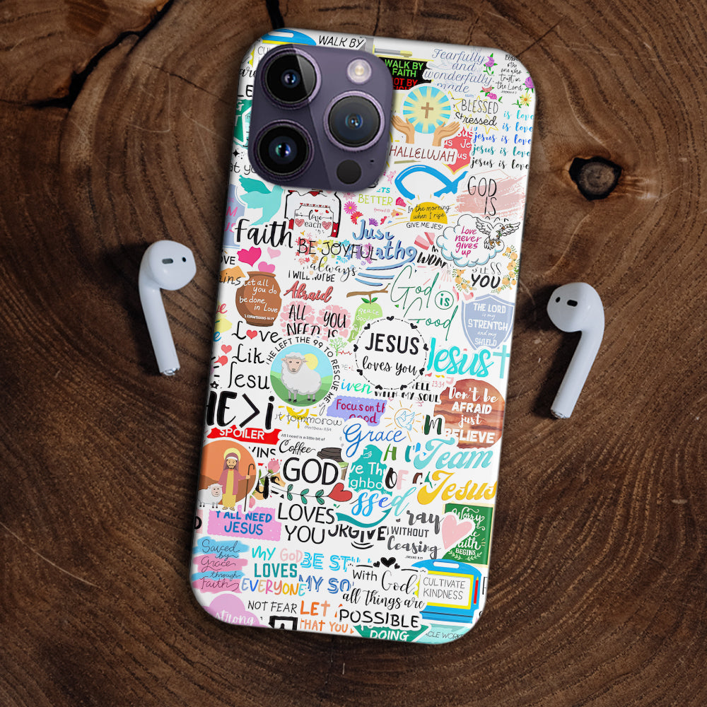 Christianartbag Phone Case, Jesus Love You Sticker Phone Case, Personalized Phone Case, Christian Phone Case, Jesus Phone Case, Bible Verse Phone Case, CABPC02280723 - Christian Art Bag