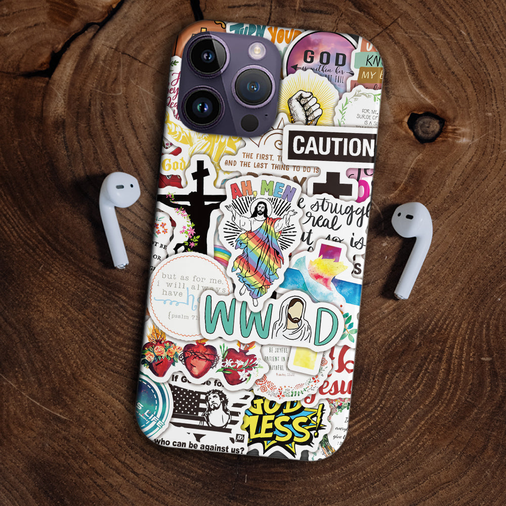 Christianartbag Phone Case, Jesus Love You Sticker Phone Case, Personalized Phone Case, Christian Phone Case, Jesus Phone Case, Bible Verse Phone Case, CABPC18280723