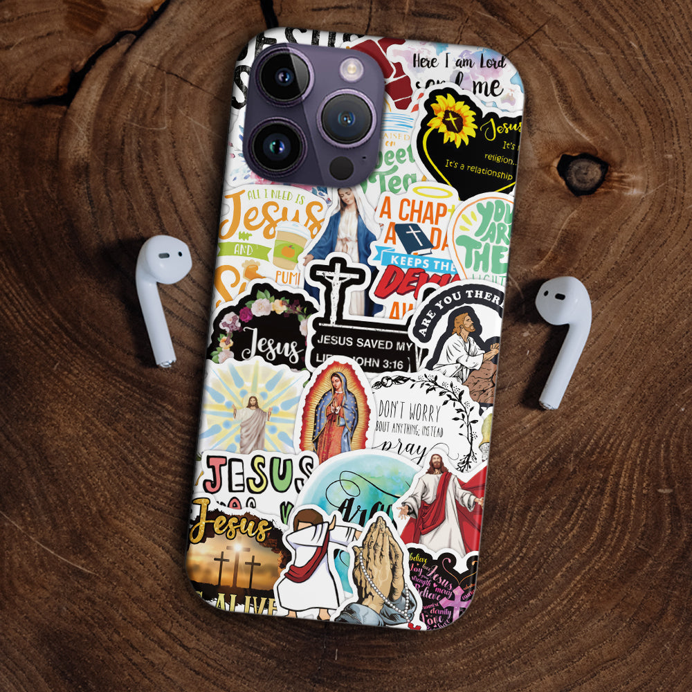 Christianartbag Phone Case, Jesus Saved Sticker Phone Case, Personalized Phone Case, Christian Phone Case, Jesus Phone Case, Bible Verse Phone Case, CABPC08280723