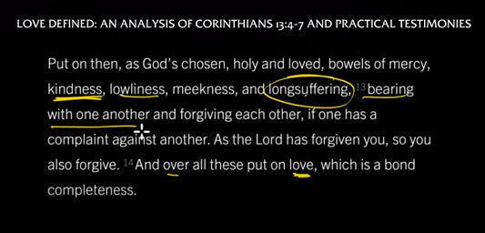 Love Defined: An Analysis of Corinthians 13:4-7 and Practical Testimonies
