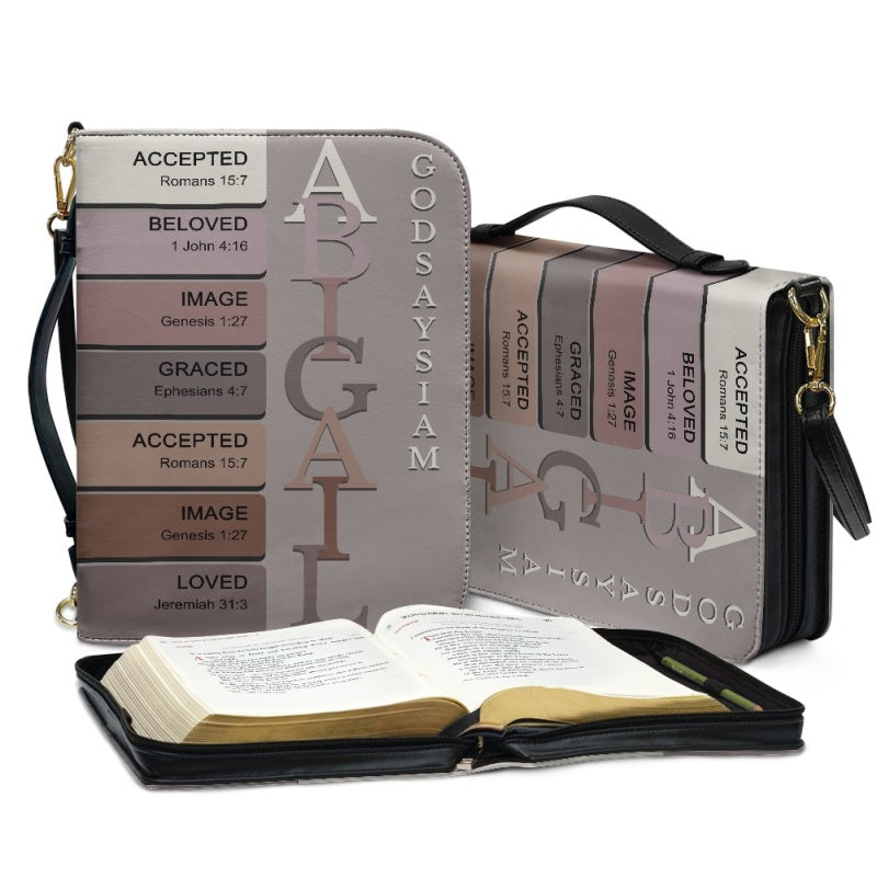 CHRISTIANARTBAG Bible Cover - Uncover the sacred meaning of your name - Personalized Bible Cover, CABBBCV02030624.