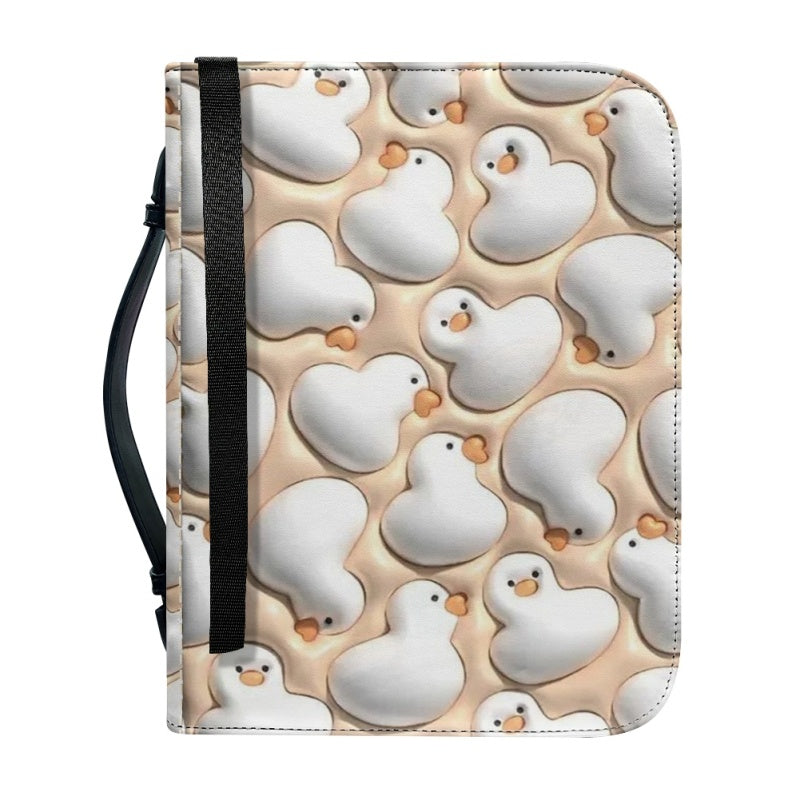 CHRISTIANARTBAG Bible Covers - Cute 3D Yellow Duck Bible Cover - CABBBCV05080624