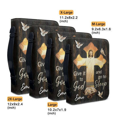 Christianartbag Bible Cover, Give It To GOD Bible Cover, Personalized Bible Cover, Cross Bible Cover, Christian Gifts, CAB01210224.