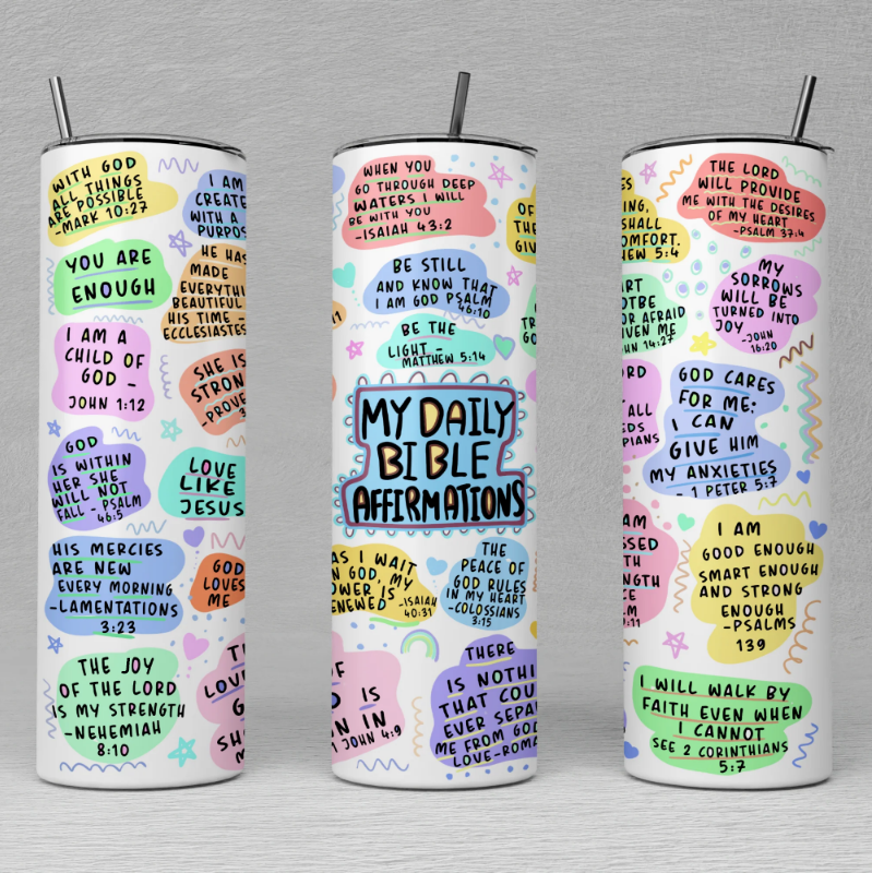 Christianartbag Drinkware, Daily Bible Verse Tumbler, Positive Mindset Tumbler, Personalized Mug, Tumbler, Christmas Gift, CABTL01100823 - Christian Art Bag