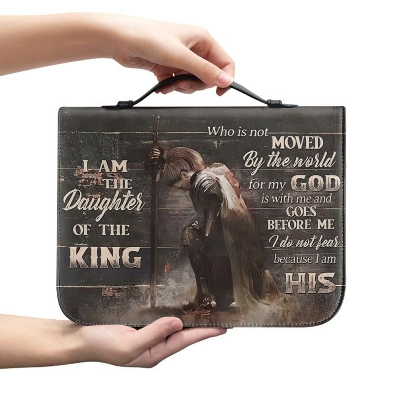 Christianartbag Bible Cover, I Am The Daughter Of The King Personalized Bible Cover Purple, Warrior Bible Cover, Personalized Bible Cover, Christmas Gift, CABBBCV02021023. - Christian Art Bag