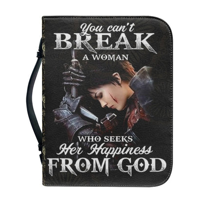 Christianartbag Bible Cover, You Can't Break A Women Bible Cover, Personalized Bible Cover, Bible Emergency Numbers, Christian Gifts, CAB02221023. - Christian Art Bag