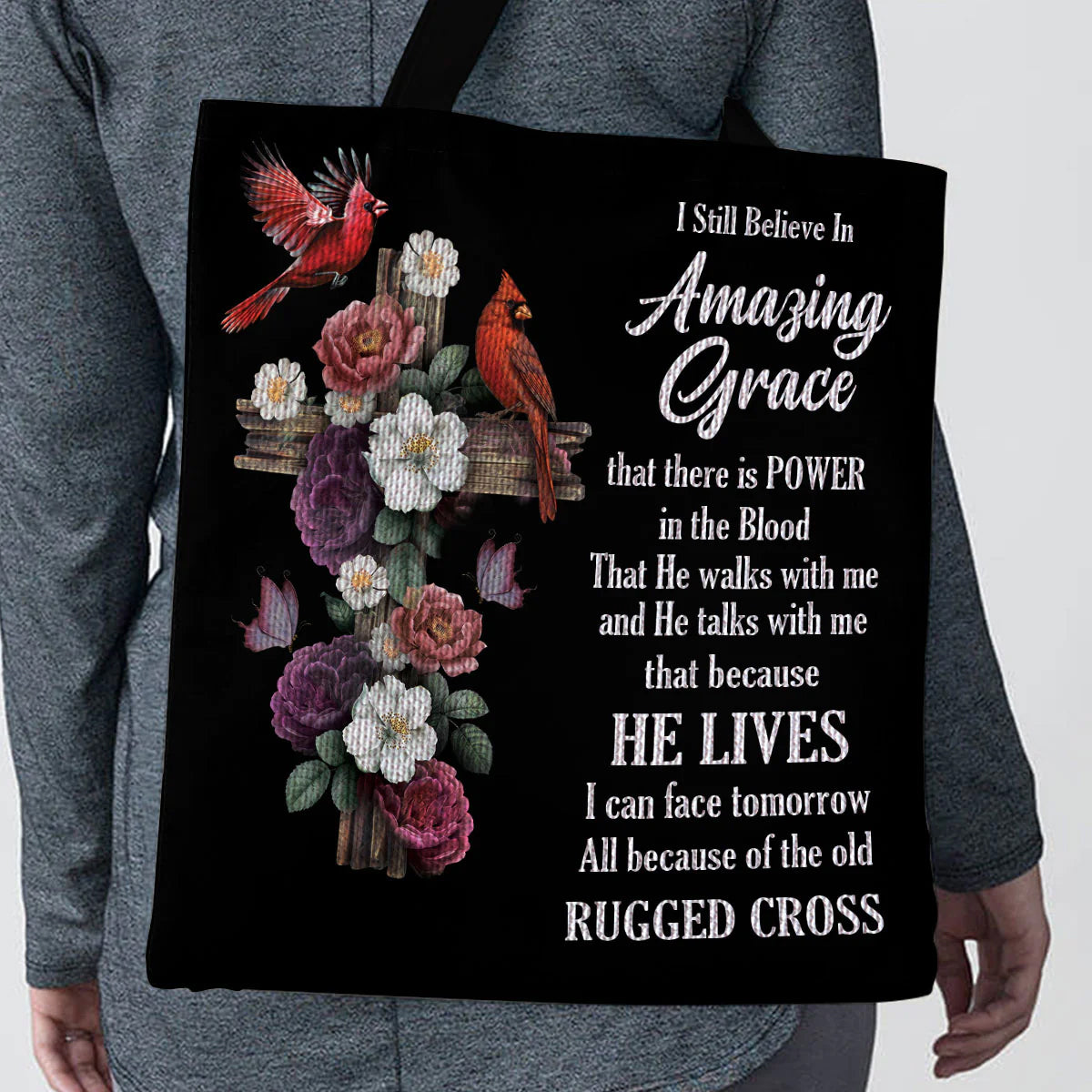 Christianart Handbag, Personalized Hand Bag, I Still Believe In Amazing Grace, Personalized Gifts, Gifts for Women. - Christian Art Bag