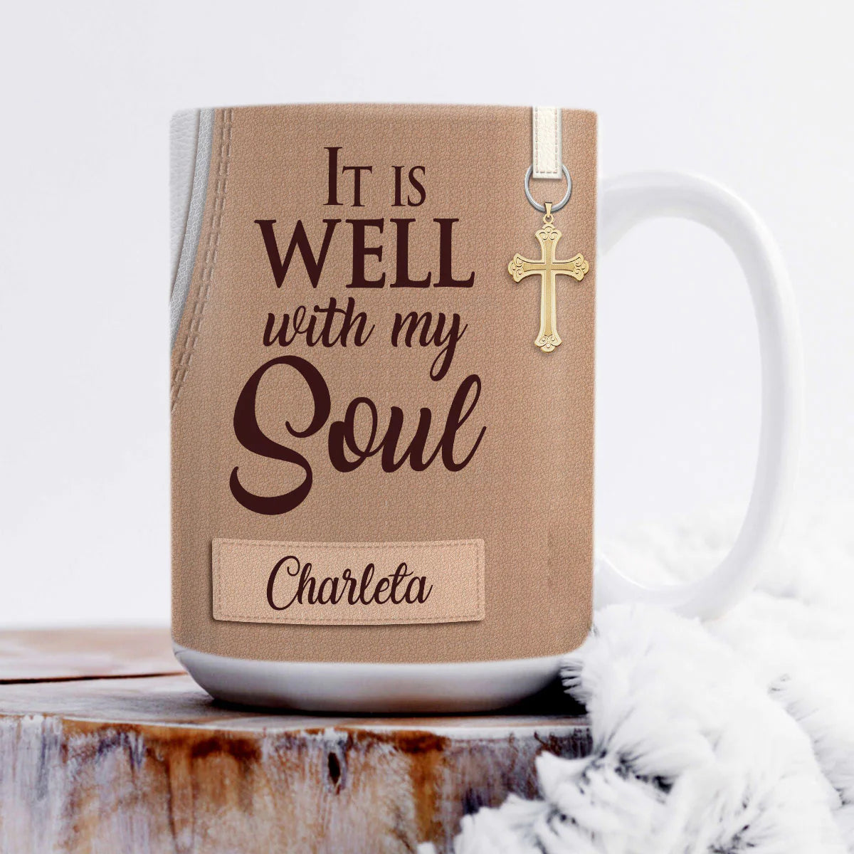 Christianartbag Drinkware, It Is Well With My Soul, Personalized Mug, Tumbler, Personalized Gift. - Christian Art Bag