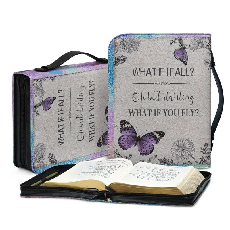 Christianartbag Bible Cover, GOD Says You Are Bible Cover, Personalized Bible Cover, Butterfly Lavender Purple Bible Cover, Christian Gifts, CAB03021123. - Christian Art Bag