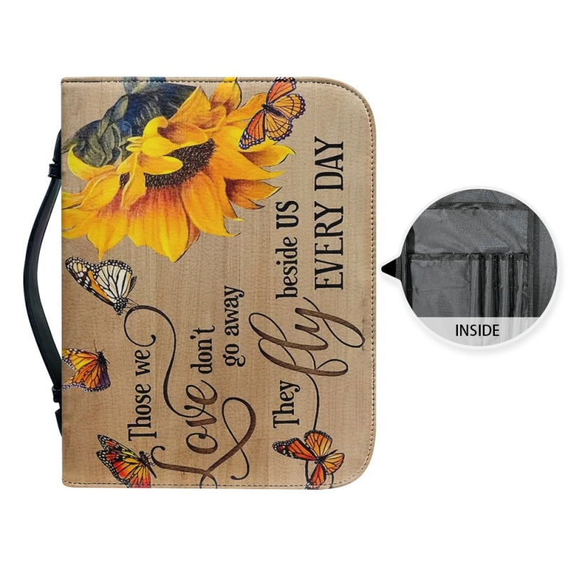 Christianartbag Bible Cover, Sunflower Bible Cover, Personalized Bible Cover, Butterfly Bible Cover, Christian Gifts, CAB06021123. - Christian Art Bag