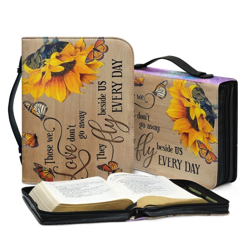 Christianartbag Bible Cover, Sunflower Bible Cover, Personalized Bible Cover, Butterfly Bible Cover, Christian Gifts, CAB06021123. - Christian Art Bag