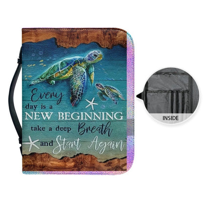 Christianartbag Bible Cover, I Will Walk By Faith Bible Cover, Personalized Bible Cover, Turtle Bible Cover, Christian Gifts, CAB08021123. - Christian Art Bag