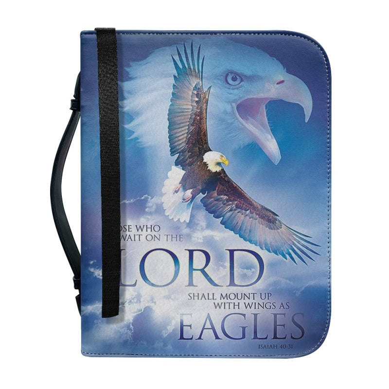 CHRISTIANARTBAG Bible Covers - Those Who Wait On The Lord Isaiah 40:31, Eagles Bible Cover - CABBBCV02060624
