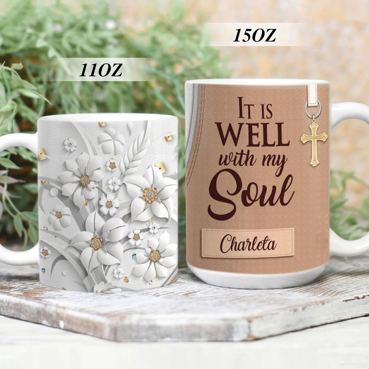 Christianartbag Drinkware, It Is Well With My Soul, Personalized Mug, Tumbler, Personalized Gift. - Christian Art Bag