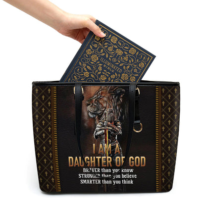 Christianart Designer Handbags, I Am A Daughter Of God, Personalized Gifts, Gifts for Women. - Christian Art Bag