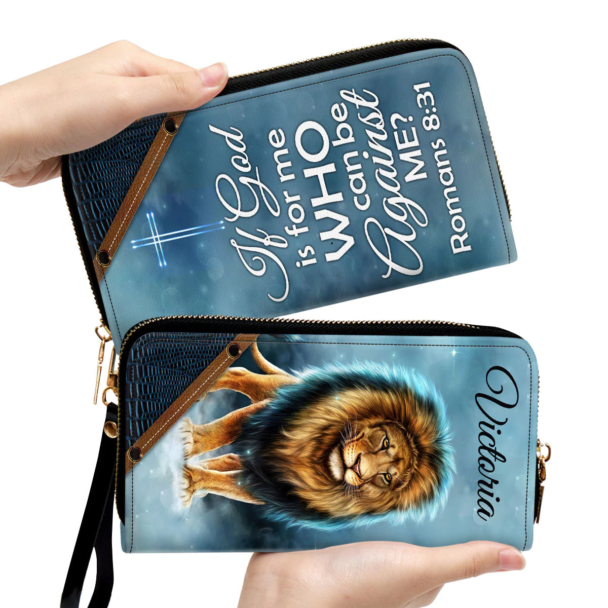Christianart Designer Handbags, If God Is For Me Who Can Be Against Me Romans 8:31, Personalized Gifts, Gifts for Women. - Christian Art Bag