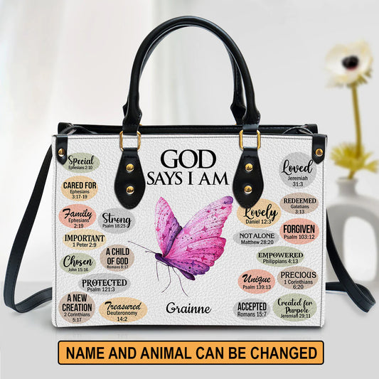Christianart Handbag, GOD Say IM, Personalized Gifts, Gifts for Women, Christmas Gift. - Christian Art Bag
