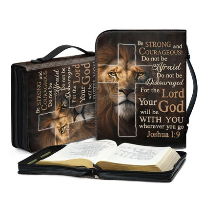 Personalized Bible Cover - Be Strong and Courageous Bible Cover - Customizable Christian Gift by CHRISTIANARTBAG - CAB05210524.