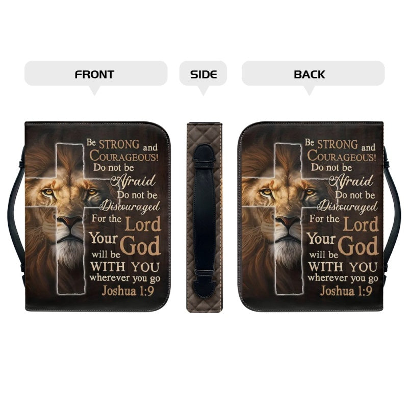 Personalized Bible Cover - Be Strong and Courageous Bible Cover - Customizable Christian Gift by CHRISTIANARTBAG - CAB05210524.