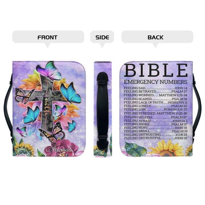 CHRISTIANARTBAG Bible Covers - Bible Emergency Numbers Bible-Cover - CABBBCV04080524.