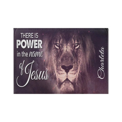 HPSP Checkbook Cover, PU Card Bag, There Is Power In The Name Of Jesus, Special Personalized - Christian Art Bag