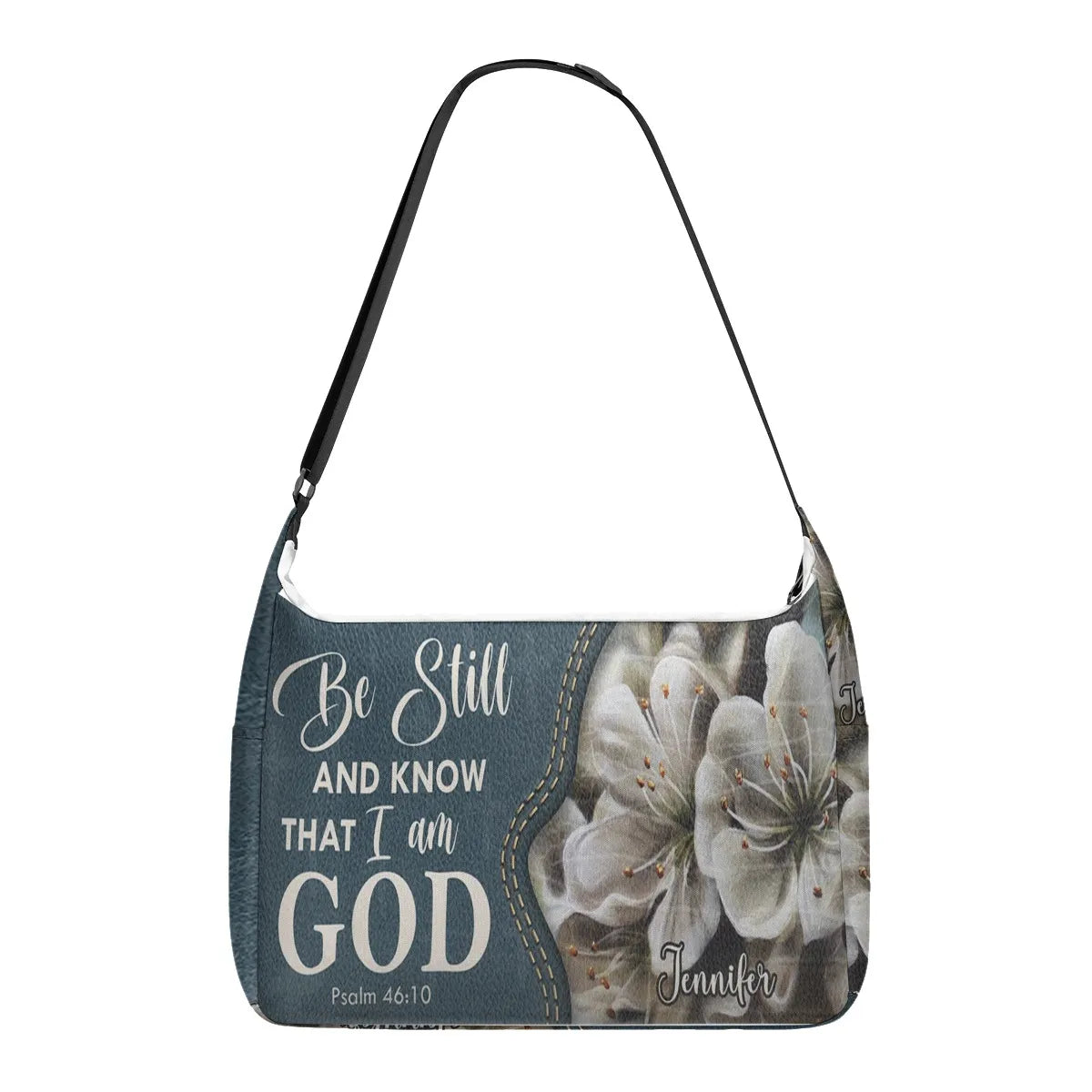 HPSP Checkbook Cover, PU Card Bag, Be Still And Know That I Am God, Psalm 46:10. - Christian Art Bag