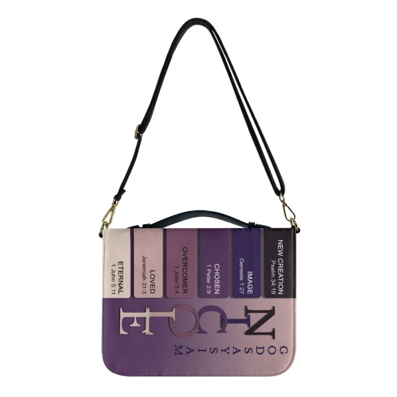 CHRISTIANARTBAG Bible Cover Lavender - Uncover the sacred meaning of your name - Personalized Bible Cover, CABBBCV07131124.