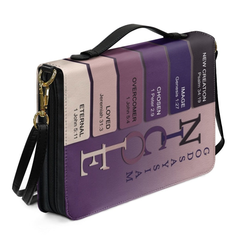 CHRISTIANARTBAG Bible Cover Lavender - Uncover the sacred meaning of your name - Personalized Bible Cover, CABBBCV07131124.