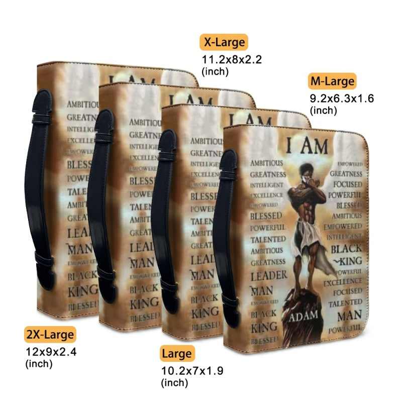 Customizable "I AM" Bible Cover - Personalized Religious Gift - CHRISTIANARTBAG