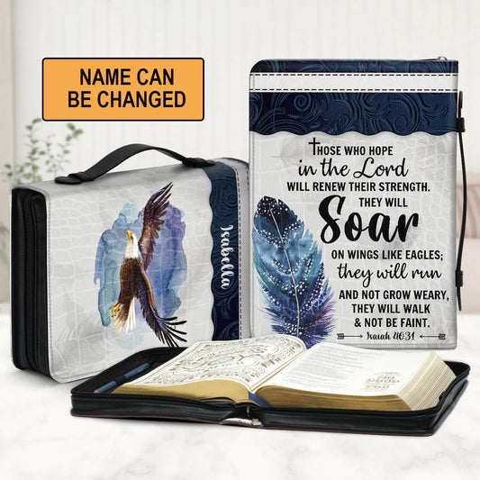 Christianart Bible Cover, They Will Soar On Wings Like Eagles, Gifts For Women, Gifts For Men, Christmas Gift. - Christian Art Bag