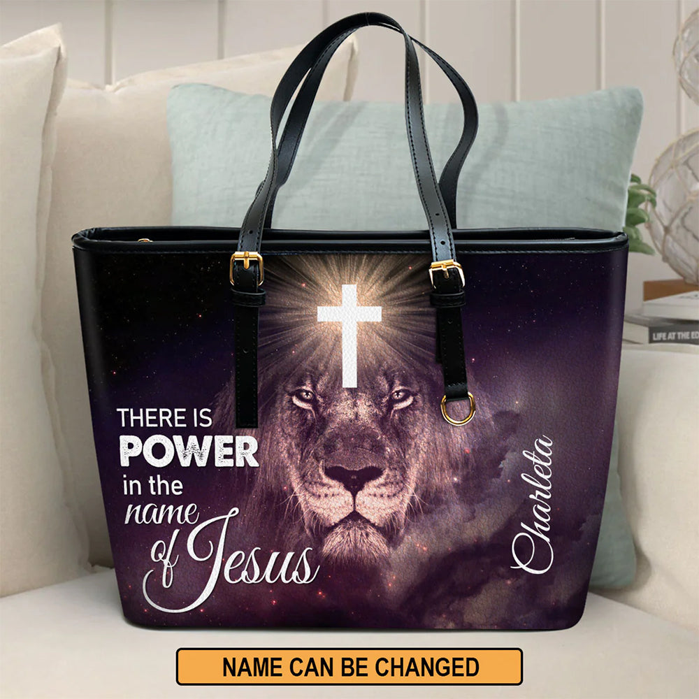 HPSP Checkbook Cover, PU Card Bag, There Is Power In The Name Of Jesus, Special Personalized - Christian Art Bag