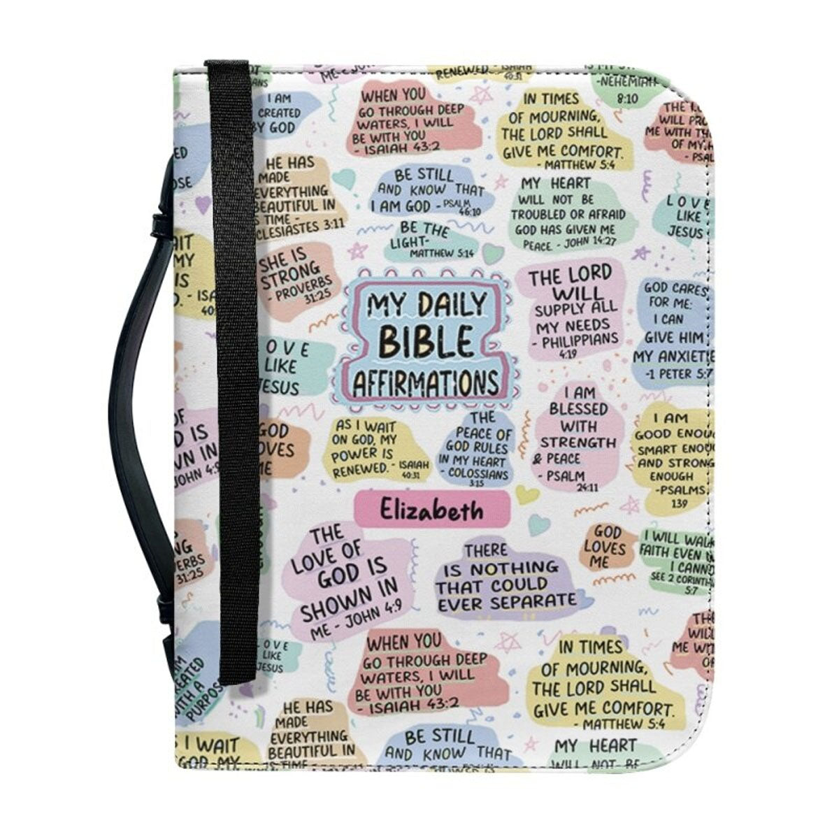 Christianartbag Bible Cover, My Bible Affirmations Personalized Bible Cover, Personalized Bible Cover, Gifts For Women, Christmas Gift, CABBBCV02150823. - Christian Art Bag