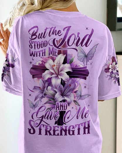 Christianartbag 3D T-Shirt For Women, But the Lord Stood With Me And Gave Me Strength, Christian Shirt, Faithful Fashion, 3D Printed Shirts for Christian Women, CAB3DS01240823. - Christian Art Bag