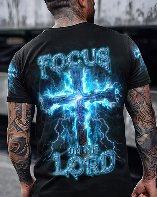 Christianartbag 3D T-Shirt For Men, Focus On The Lord Men's All Over Print Shirt, Christian T-Shirt, Christian 3D T-Shirt, Unisex T-Shirt. - Christian Art Bag