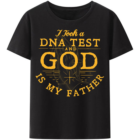 Christianartbag Funny T-Shirt, Christian Art Shirt, I Took A DNA Test And God Is My Father, Unisex T-Shirt. - Christian Art Bag
