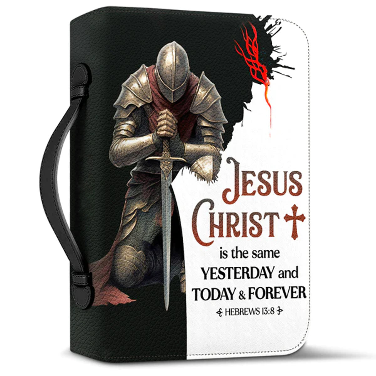 Christianart Bible Cover, Jesus Christ Is The Same Yesterday And Today And Forever Hebrews 13:8, Personalized Gifts for Pastor, Gifts For Women, Gifts For Men. - Christian Art Bag