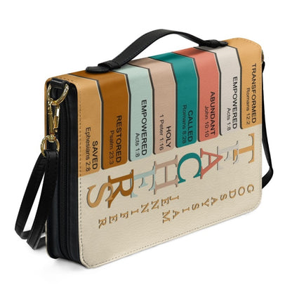 CHRISTIANARTBAG Bible Cover - Empower Your Work with a Customized Bible Cover - Personalized Bible Cover, CABBBCV01140824.