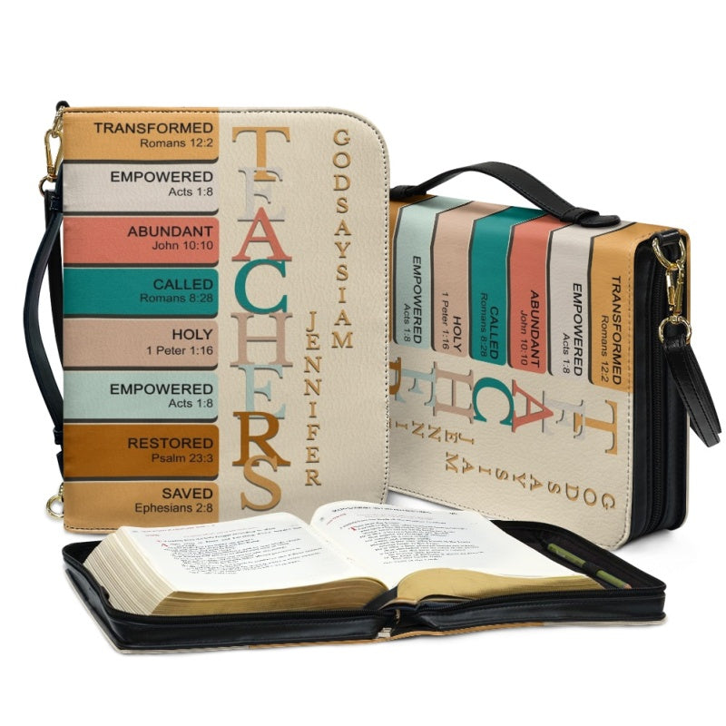 CHRISTIANARTBAG Bible Cover - Empower Your Work with a Customized Bible Cover - Personalized Bible Cover, CABBBCV01140824.