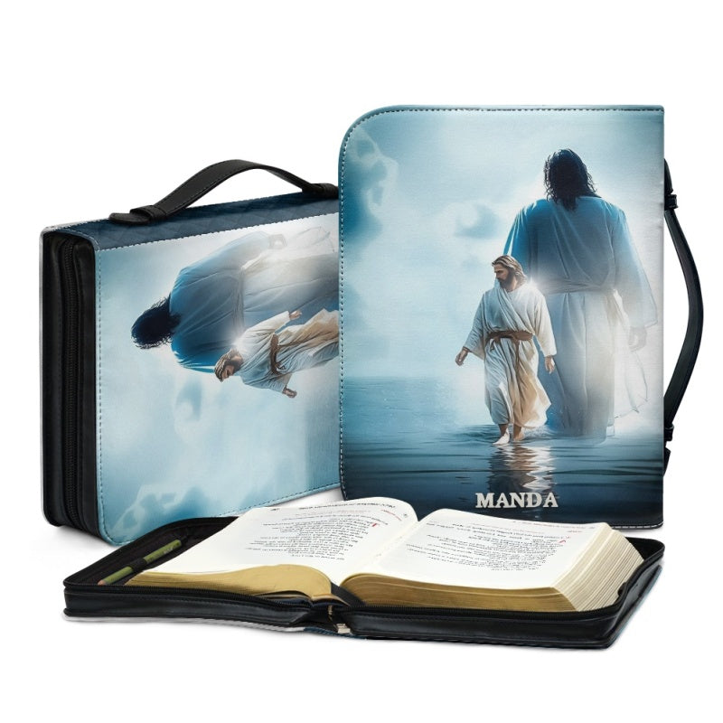 CHRISTIANARTBAG Bible Cover - Personalized Bible Cover - Custom Name Bible Covers - CABBBCV01240424.