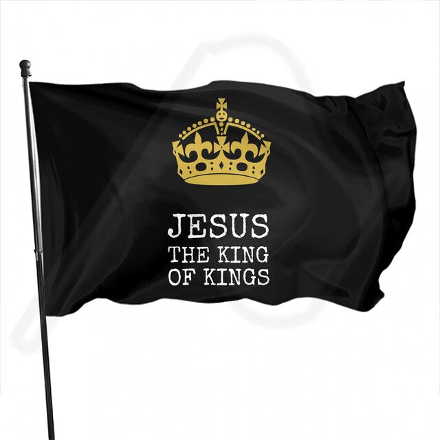 Christianartbag Flag Decor, American Flag, Outdoor Banner, Family Banner, Garden Banner Black - Christian Art Bag