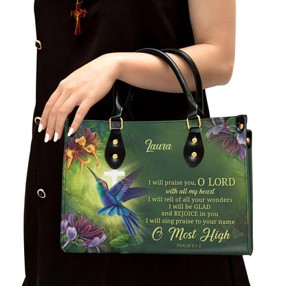 Christianart Designer Handbags, I Will Praise You, Personalized Gifts, Gifts for Women, Christmas Gift. - Christian Art Bag